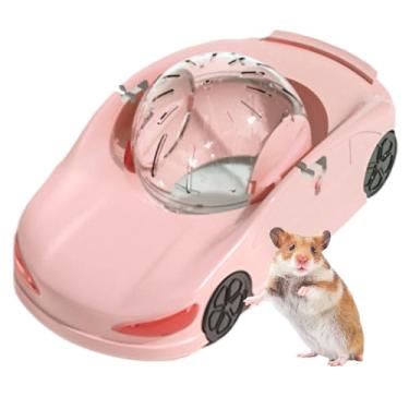 Imagem de Bola de corrida para hamster, brinquedo de exercício de hamster transparente engraçado, carro de exercício movido a animais de estimação para hamsters, furões, gerbos, pequenos animais
