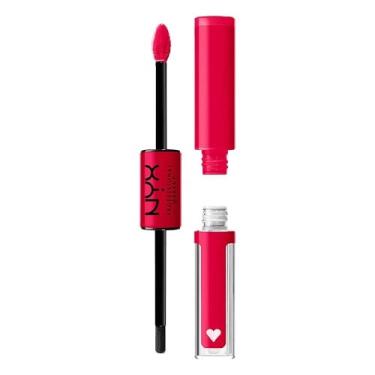 Imagem de Nyx professional makeup Brilhe Batom líquido alto e duradouro com brilho labial claro - On A Mission (Vermelho Azul)