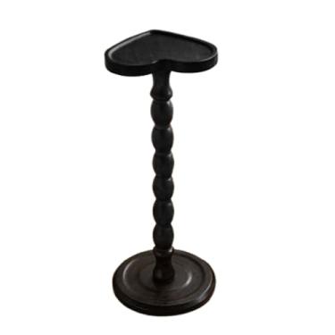 Imagem de Mesa lateral redonda, pequena mesa de bebida para espaços pequenos, mesa de centro moderna com destaque para sala de estar, quarto, cantos e escritório, C