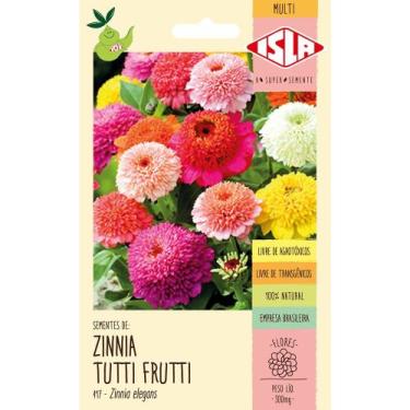 Imagem de Sementes de Zinnia Tutti-Frutti com 0,3 Gramas - 41723 - ISLA