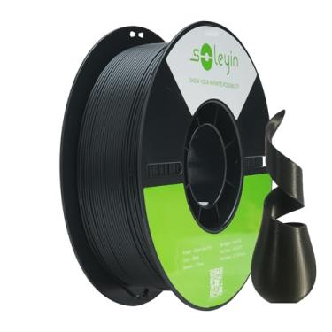Imagem de Filamento de impressora 3D Soleyin Filament PLA de alta velocidade 30-600 mm/s Precisão dimensional +/- 0,02 mm, carretel de 1 kg (1.0 kg)-Preto