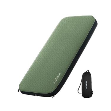 Imagem de ACACIA Almofada de dormir autoinflável de 11 cm de espessura com espuma | Estrutura telescópica inovadora em forma de Y | Colchão de acampamento ultraportátil | Tapete de ar compacto ao ar livre para