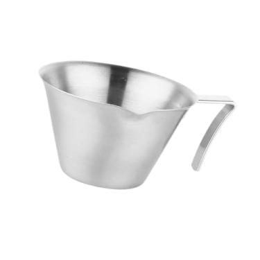 Imagem de IEUDNS Copo medidor de expresso Acessórios para expresso Capacidade de 100 ml Jarra de café reutilizável para leite Jarra de aço inoxidável para chá de,