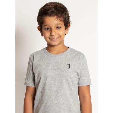 Imagem de Camiseta Aleatory Infantil Básica New Cinza Mescla-Masculino