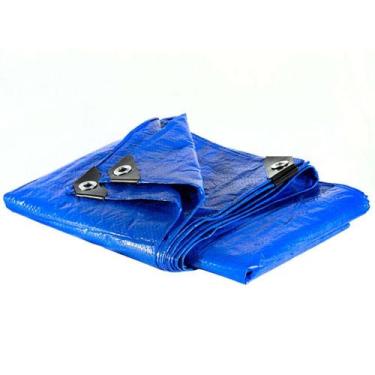 Imagem de Lona Polietileno Ferrari, 6 x 4 metros, Azul - 100 Micras - REXON