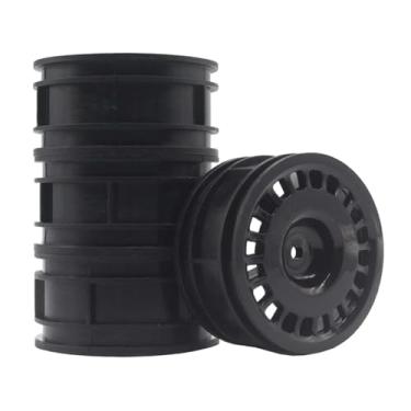 Imagem de LAFEINA RC On Road Car Nylon Wheels Rims for HSP HPI Tamiya TT01 TT02 Kyosho 1/10 RC Street Touring Racing Models (+5mm ET, C, Black)