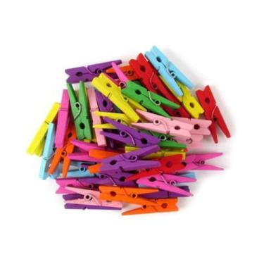 Imagem de Mini Prendedor Grampo Pregador Varal de Fotos e Memory Board Colorido 