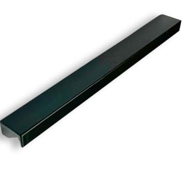 Imagem de Puxador de Armário Preto 20cm Líbero Nuevo Torralba Cava Invertida Facetato