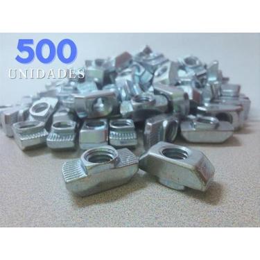 Imagem de 500x Porca Martelo M6 - Porca T (para perfil canal 8mm) - no-brand