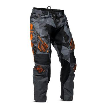 Imagem de Calça Infantil Motocross Trilha - Jett Factory Edition 3, Laranja, 12