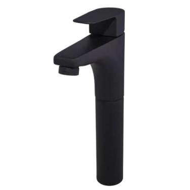 Imagem de Misturador Monocomando de Mesa para Lavatório Led Bica Alta Preto Fosco - Perflex