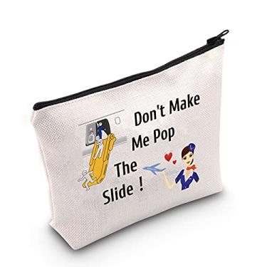 Imagem de Generic Bolsa De Cosméticos Para Aeromoças Meikiup, Presentes Comissárias Bordo, Maquiagem Aviação, Presente Formatura (Bolsa Pop The Slide)