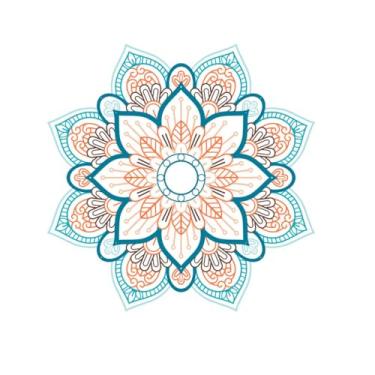 Imagem de ruelen Mandala arte de parede colorida metal flor decoração de parede 3D arte floral 30'' arte dourada decoração de parede moderna casa de fazenda decoração de parede para sala de estar, banheiro