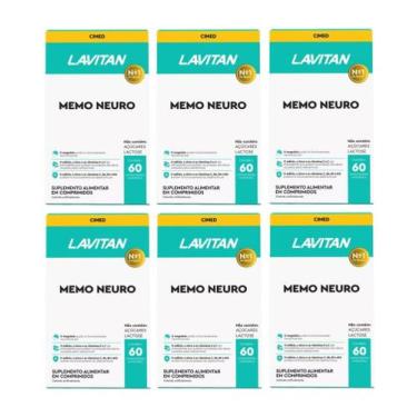 Imagem de Kit 6 Suplemento Lavitan Memo Neuro 60 Comprimidos - Cimed