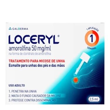 Imagem de Esmalte Para Unhas Loceryl 2,5ml Tampa Com Aplicador