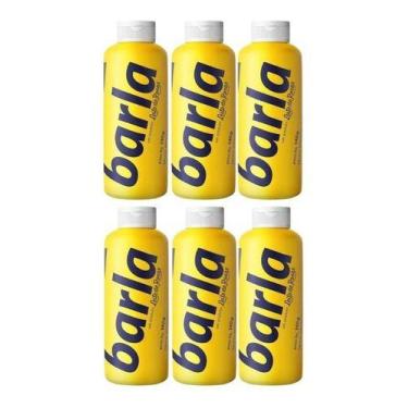 Imagem de Kit 6 Talco Leite De Rosas Barla Perfumado Em Frasco 140g