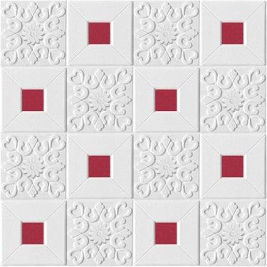 Imagem de Painéis De Parede 3d Diy Adesivo De Parede 3d Autoadesivo Painel De Teto Estéreo Decoração De Telhado Papel De Parede De Espuma Autoadesivo à Prova D'água Diy Deco, 5, 4pcsX70X70cm