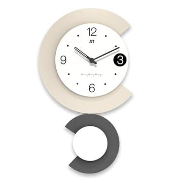 Imagem de Relógio de parede grande para decoração sala de estar - Design Minimalista e Elegante, Relógio de Parede Silencioso para Cozinha, Quarto ou Escritório, Decoracao de Parede Sofisticada