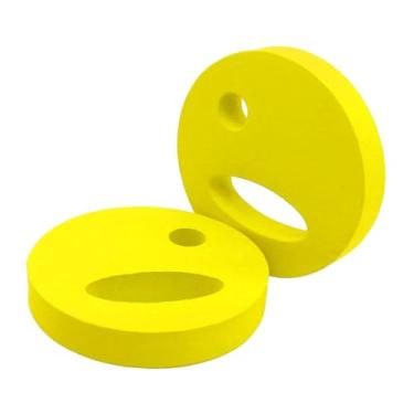 Imagem de MotiveTech 2 Peças Discos de Exercícios Aquáticos Prancha de Mão Aquática Acessórios para Exercícios em Piscina Disco de Natação Portátil Resistência Subaquática, Amarelo