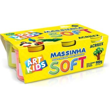 Imagem de Massa para Modelar SOFT 150G.C/06 Cor.fl.bs.amido - Acrilex