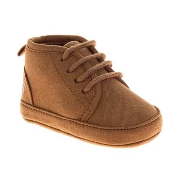 Imagem de Avalanche Botinhas quentes para meninos e meninas com forro de pelúcia sola macia primeiro andador sapatos de bebê para recém-nascidos tamanho 2-4, Castanho, 17