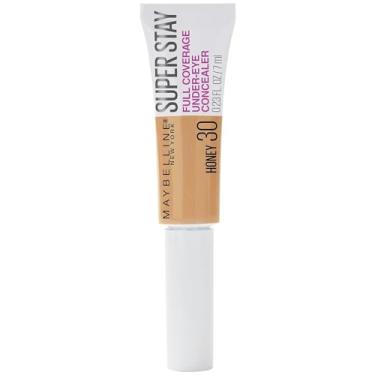 Imagem de Maybelline New York Super Stay Super Stay Cobertura total, clareador, de longa duração, corretivo sob os olhos maquiagem líquida para até 24h de uso, com aplicador de remo, mel, 6,8 ml