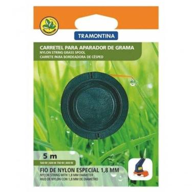 Imagem de Carretel 1 Fio De Nylon 1,8mm Para Aparador De Grama Tramontina Com 5m