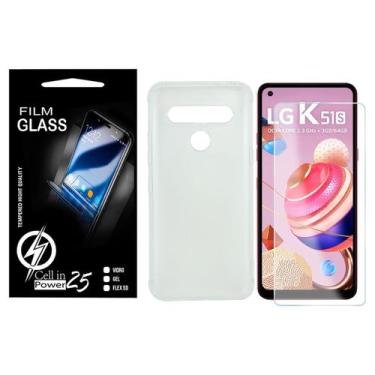 Imagem de Película Vidro + Capa Anti SHOCK LG K51S LMK510BMW 6.5 - Cell In Power