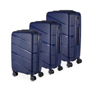 Imagem de Kit Mala 32Kg +23Kg +10Kg Polipropileno Inquebrável