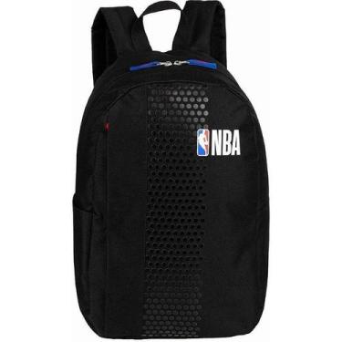 Imagem de Mochila Escolar Bolsa Costas Menino Reforçada Nba Cor Preto - Sestini
