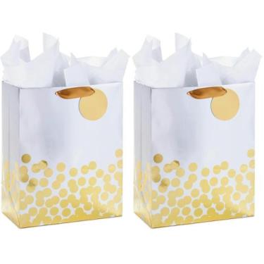 Imagem de Sacola de presente Hallmark 13 grande com papel de seda (pacote com 2)