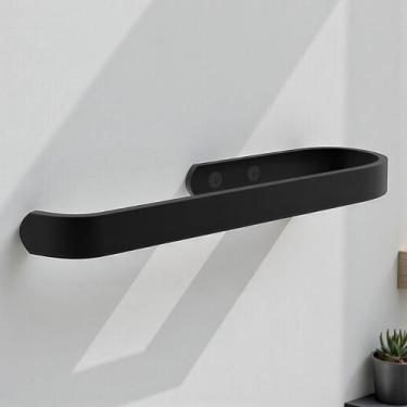 Imagem de Toalheiro de Rosto Suporte Preto 18 cm - CasaH
