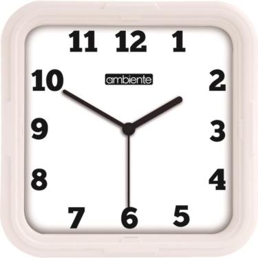 Imagem de Relógio De Parede Ambiente Ref: 1912-141 Branco Quadrado