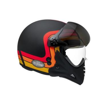 Imagem de Capacete Peels F-21 Yesterday, Preto Fosco com Vermelho, 60