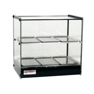 Imagem de Estufa vitrine quadrada dupla salgados 6 bandejas Evr Titã