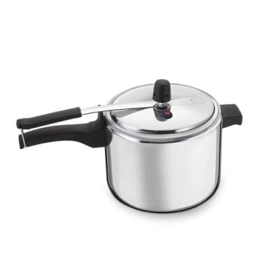 Imagem de Panela de Pressão 4,5 Litros Polida Fechamento Interno - Alumínio Nacional