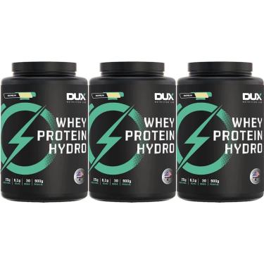 Imagem de Kit 3X Whey Protein Hydro - 900g Baunilha - Dux Nutrition-Masculino