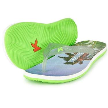 Imagem de Chinelo Kenner Summer Sunset Masculino - Azul Claro e Branco, 41