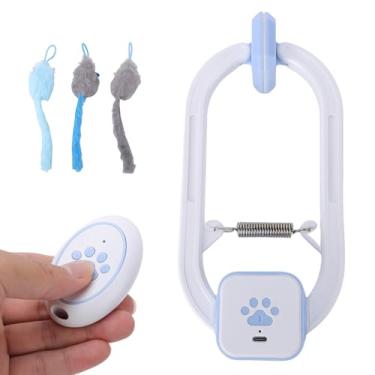 Imagem de Pssopp Porta Automática que Pendura o Teaser do Gato, Brinquedo Interativo Elétrico Com Operação Remota para o Entretenimento Interno do Gato