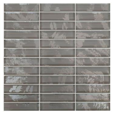 Imagem de Pastilha De Vidro Evolution Silver 9,5x2,3 Placa 30x30cm - 1313121002