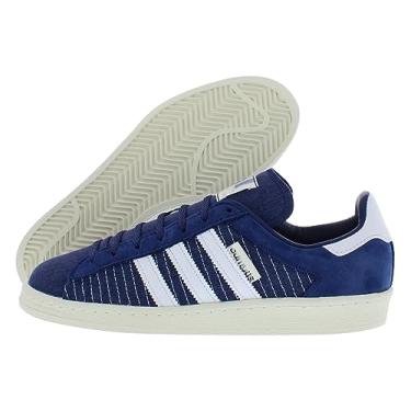 Imagem de adidas Campus 80s Pride Tênis masculino, Azul-marinho/branco-azul, 37