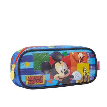 Imagem de Estojo Escolar Infantil Mickey Mouse Bolso Simples Menino