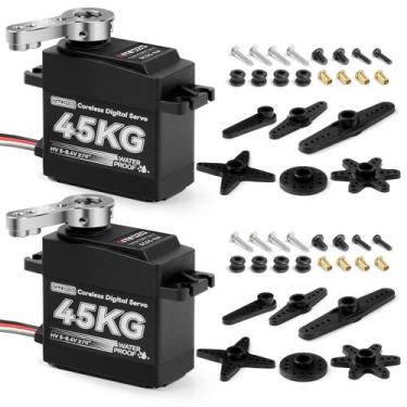 Imagem de Servo Motor Smraza 45 kg à prova d'água de alto torque, 2 unidades