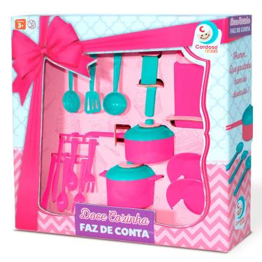 Imagem de Brinquedo Doce Cozinha Faz de Conta Cardoso com Acessórios