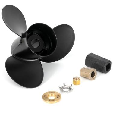 Imagem de AMYBEST Hélice de barco de passo de 35 x 21 cm, suporte de alumínio de dente de 15 estrias compatível com Mercruiser Alpha One e Mercury 135-300HP, substitui OEM 48-832832A45, inclui kit de cubo