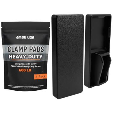 Imagem de Jmoe USA Almofadas de fixação de substituição compatíveis com braçadeiras resistentes Irwin QUICK-GRIP, superfície de alta aderência, capas de polímero duráveis, acessório para marcenaria