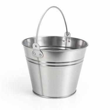 Imagem de Balde de Leite Inox 5 Litros - Alta Durabilidade Uso Doméstico e Decorativo - SF21