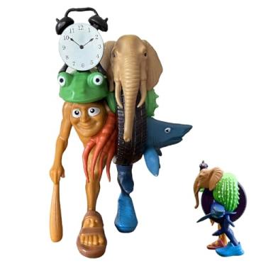 Imagem de Xcvwj Creative Italian Brainrot Desk Decor, Tralalero Tralala Action Figure, Brainrot Meme Animal Figurines, Italian Brainrot Desktop Ornament, Cake Toppers, Gifts for Fans (A)