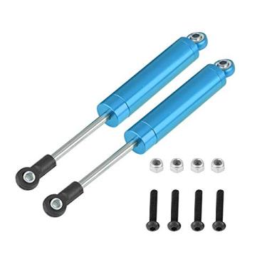 Imagem de Tbest 2Pcs Shocks Absorber, Aluminum RC Car Shocks Absorber Assembled Replacement RC Shock Damper Compatible with AX90056 1:10 Crawler (Blue) Car Model Accessories Model Car Accessories