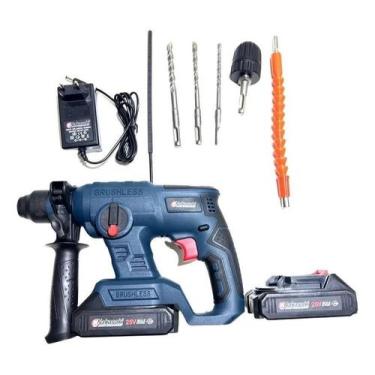 Imagem de Furadeira A Bateria Nakasaki 25V Com 2 Bateria 4Ah Sds